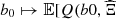$ {b}_0\mapsto \mathbb{E}[Q(b0,\widehat{\mathrm{\Xi }}$