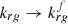 $ {k}_{{rg}}\to {k}_{{rg}}^f$