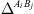 $ {\Delta }^{{A}_i{B}_j}$