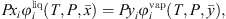 $$ P{x}_i{\phi }_i^{\mathrm{liq}}\left(T,P,\bar{x}\right)=P{y}_i{\phi }_i^{\mathrm{vap}}\left(T,P,\bar{y}\right), $$