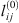 $ {l}_{{ij}}^{(0)}$