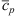 $ {\bar{c}}_p$