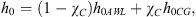 $$ {h}_0=\left(1-{\chi }_{\mathrm{C}}\right){h}_{0{AWL}}+{\chi }_{\mathrm{C}}{h}_{0{CG}}, $$