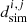 $ {d}_{\mathrm{sim}}^{i,j}$