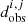 $ {d}_{\mathrm{obs}}^{i,j}$