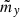 $ {\mathop{m}\limits^\tilde}_y$