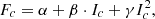 $$ {F}_c=\alpha +\beta \cdot {I}_c+\gamma {I}_c^2, $$
