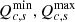 $ {Q}_{c,s}^{\mathrm{min}},{Q}_{c,s}^{\mathrm{max}}$