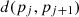 $ d({p}_j,{p}_{j+1})$