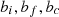 $ {b}_i,{b}_f,{b}_c$