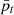 $ {\bar{p}}_t$