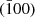 $ (\bar{1}00)$