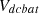 $ {V}_{{dcbat}}$