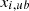 $ {x}_{i,{ub}}$