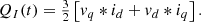 $$ \begin{array}{c}{Q}_I(t)=\frac{3}{2}\left[{v}_q*{i}_d+{v}_d*{i}_q\right].\end{array} $$