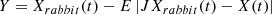 $$ \begin{array}{c}Y={X}_{{rabbit}}(t)-E\left|J{X}_{{rabbit}}(t)-X(t)\right|\end{array} $$