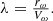$$ \begin{array}{c}\lambda =\frac{{r}_{\omega }}{{V}_{\omega }}.\end{array} $$