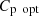 $ {C}_{\mathrm{p}\enspace \mathrm{opt}}\enspace $