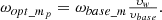 $$ \begin{array}{c}{\omega }_{{opt\_}{m}_p}={\omega }_{{base\_m}}\frac{{\upsilon }_w}{{\upsilon }_{{base}}}.\end{array} $$