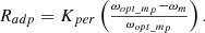 $$ \begin{array}{c}{R}_{{adp}}={K}_{{per}}\left(\frac{{\omega }_{{opt\_}{m}_p}-{\omega }_m}{{\omega }_{{opt\_}{m}_p}}\right).\end{array} $$