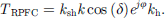 $$ {T}_{\mathrm{RPFC}}={k}_{\mathrm{sh}}k\mathrm{cos}\left(\delta \right){e}^{{j\phi }}{k}_{\mathrm{h}}. $$