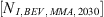 $ \left[{N}_{I,\enspace {BEV},\enspace {MMA},\enspace 2030}\right]$