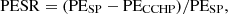 $$ \mathrm{PESR}=(\mathrm{P}{\mathrm{E}}_{\mathrm{SP}}-\mathrm{P}{\mathrm{E}}_{\mathrm{CCHP}})/\mathrm{P}{\mathrm{E}}_{\mathrm{SP}}, $$