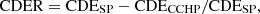 $$ \mathrm{CDER}=\mathrm{CD}{\mathrm{E}}_{\mathrm{SP}}-\mathrm{CD}{\mathrm{E}}_{\mathrm{CCHP}}/\mathrm{CD}{\mathrm{E}}_{\mathrm{SP}}, $$