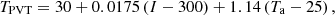 $$ {T}_{\mathrm{PVT}}=30+0.0175\left(I-300\right)+1.14\left({T}_{\mathrm{a}}-25\right), $$