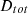 $ {D}_{{tot}}$