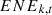 $ {{ENE}}_{k,t}$