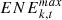 $ {{ENE}}_{k,t}^{{max}}$