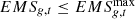 $$ \begin{array}{c}{EM}{S}_{g,t}\le {EM}{S}_{g,t}^{\mathrm{max}}\end{array} $$