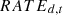 $ {{RATE}}_{d,t}$