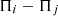 $ {\mathrm{\Pi }}_i-{\mathrm{\Pi }}_j$