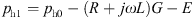 $$ {p}_{\mathrm{h}1}={p}_{\mathrm{h}0}-\left(R+{j\omega L}\right)G-E $$