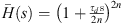 $ \bar{H}(s)={\left(1+\frac{{\tau }_ds}{2n}\right)}^{2n}$