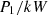 $ {P}_1/{kW}$