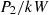 $ {P}_2/{kW}$