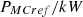 $ {P}_{{MCref}}/{kW}$