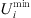 $ {U}_i^{\mathrm{min}}$