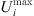 $ {U}_i^{\mathrm{max}}$