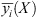 $ \overline{{y}_i}(X)$