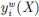 $ {y}_i^m(X)$