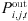 $ {P}_{i,j,t}^{\mathrm{out}}$