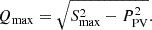 $$ {Q}_{\mathrm{max}}=\sqrt{{S}_{\mathrm{max}}^2-{P}_{\mathrm{PV}}^2}. $$