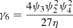 $ {\gamma }_6=\frac{4{\psi }_3{\psi }_2^2{\psi }_4^2}{27\eta }$