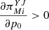 $ \frac{\partial {\pi }_{{Mi}}^{{YJ}}}{\partial {p}_0}>0$