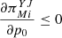 $ \frac{\partial {\pi }_{{Mi}}^{{YJ}}}{\partial {p}_0}\le 0$