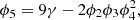 $ {\phi }_5=9\gamma -2{\phi }_2{\phi }_3{\phi }_4^2,$